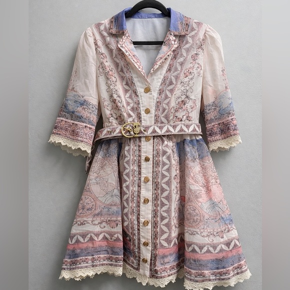 NWT Commense Elegant Cream Women's Dress Size large - Picture 5 of 6